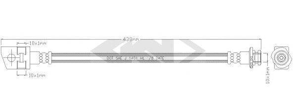 SPIDAN 340532 Гальмівний шланг
