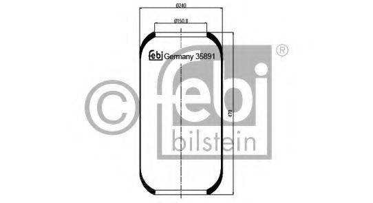 FEBI BILSTEIN 35891 Кожух пневматичної ресори