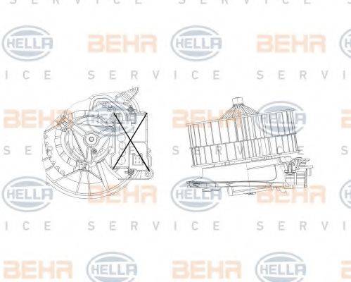 BEHR HELLA SERVICE 8EW009157211 Вентилятор салону