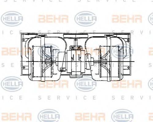 BEHR HELLA SERVICE 8EW009157661 Вентилятор салону