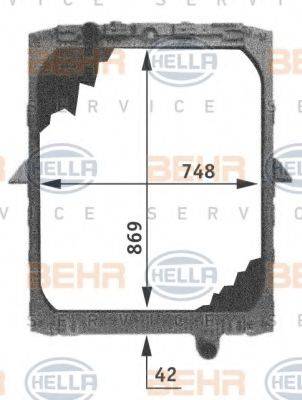 BEHR HELLA SERVICE 8MK376721501 Радіатор, охолодження двигуна