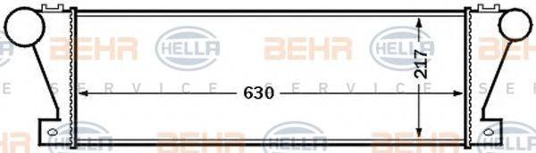 BEHR HELLA SERVICE 8ML376727531 Інтеркулер