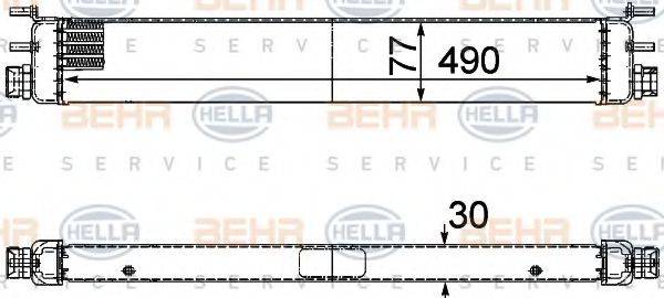 BEHR HELLA SERVICE 8MO376747111 масляний радіатор, моторне масло