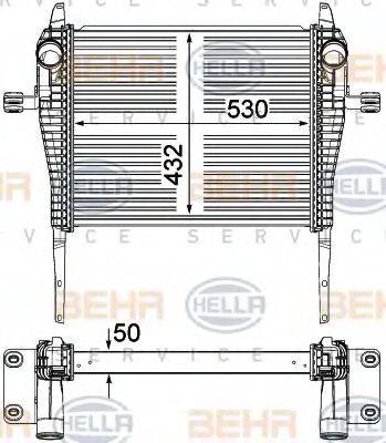 BEHR HELLA SERVICE 8ML376751271 Інтеркулер