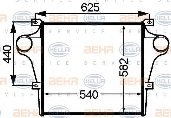 BEHR HELLA SERVICE 8ML376776761 Інтеркулер