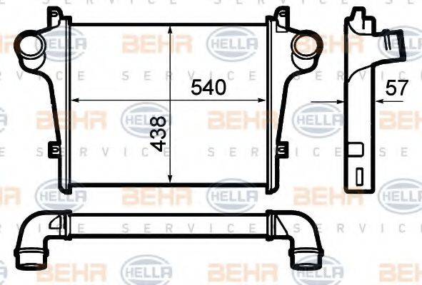 BEHR HELLA SERVICE 8ML376792021 Інтеркулер