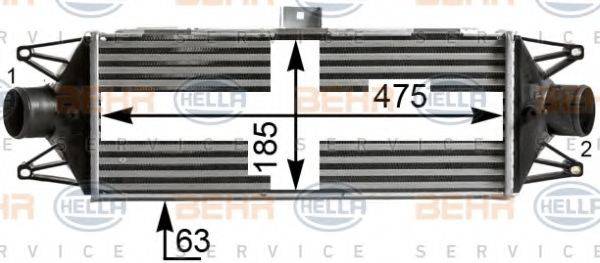 BEHR HELLA SERVICE 8ML376900441 Інтеркулер
