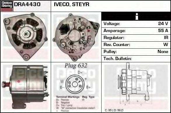 DELCO REMY DRA4430 Генератор