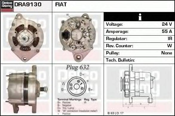 DELCO REMY DRA9130 Генератор