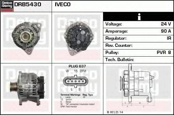 DELCO REMY DRB5430 Генератор