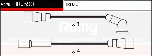 DELCO REMY DRL598 Комплект дротів запалювання