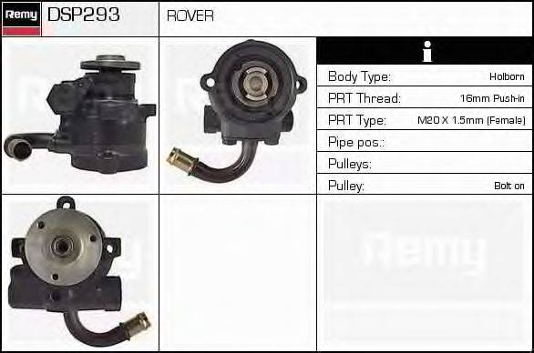 DELCO REMY DSP293 Гідравлічний насос, кермо