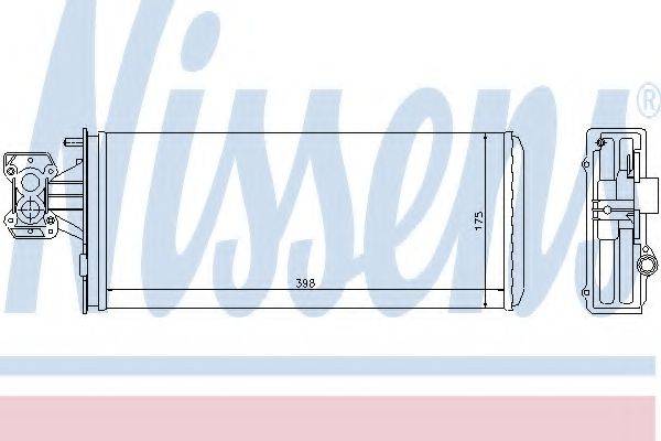 NISSENS 71804 Теплообмінник, опалення салону