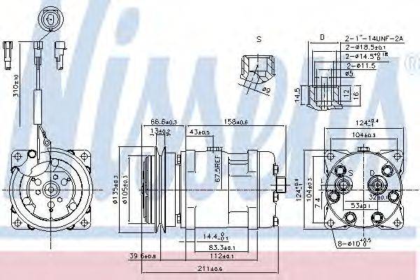 NISSENS 89220 Компресор, кондиціонер