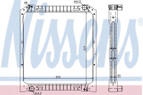 NISSENS 62349A Радіатор, охолодження двигуна