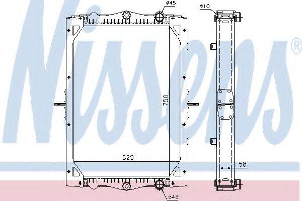 NISSENS 61444A Радіатор, охолодження двигуна