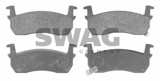 SWAG 82916261 Комплект гальмівних колодок, дискове гальмо