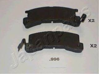 JAPANPARTS PP996AF Комплект гальмівних колодок, дискове гальмо