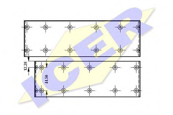 ICER 21536800 Комплект гальмівних черевиків, барабанні гальма