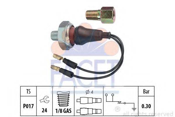 FACET 70065 Датчик тиску масла