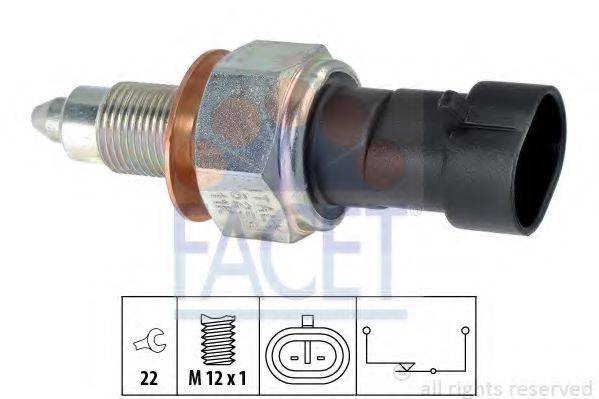 FACET 76258 Вимикач, фара заднього ходу