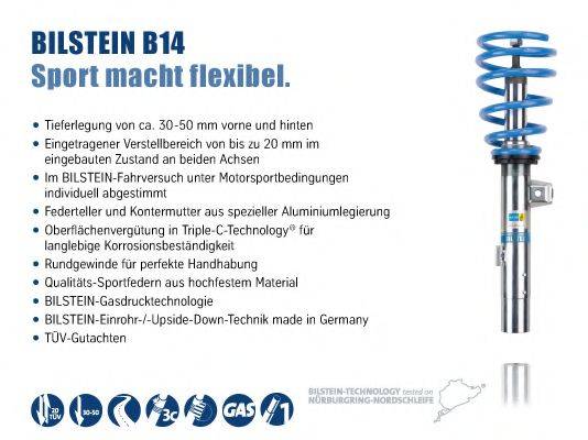 BILSTEIN BIL019309 Комплект ходової частини, пружини / амортизатори