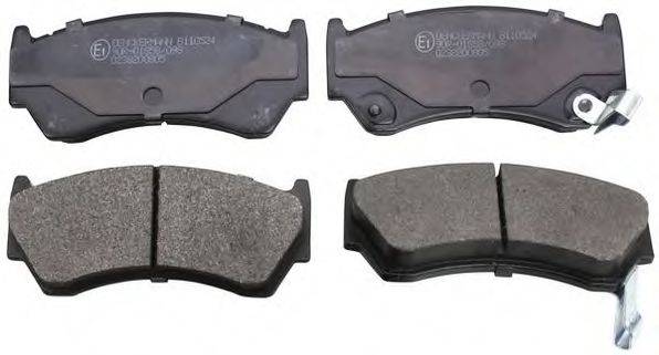 DENCKERMANN B110524 Комплект гальмівних колодок, дискове гальмо