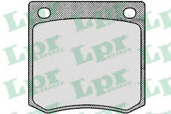 LPR 05P394 Комплект гальмівних колодок, дискове гальмо