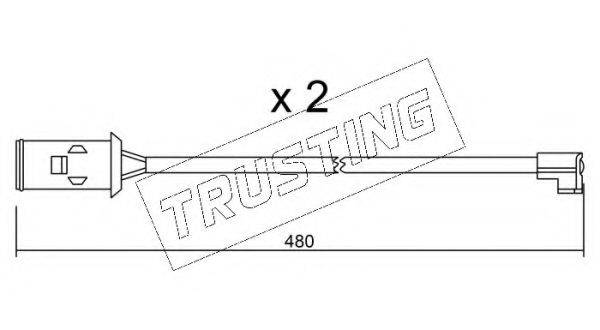 TRUSTING SU101K Сигналізатор, знос гальмівних колодок