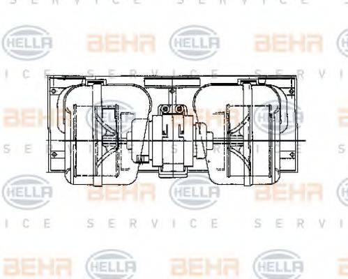 HELLA 8EW009157661 Вентилятор салону