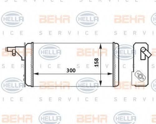 HELLA 8FH351024251 Теплообмінник, опалення салону