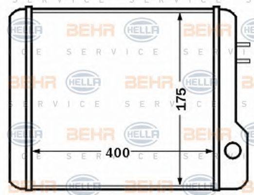 HELLA 8FH351308371 Теплообмінник, опалення салону