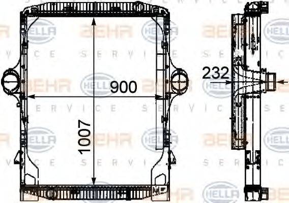 HELLA 8MK376722161 модуль охолодження