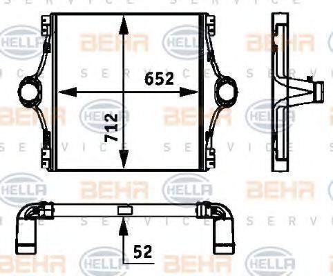 HELLA 8ML376724101 Інтеркулер