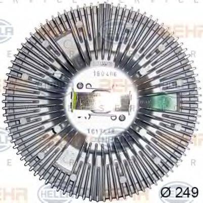 HELLA 8MV376727111 Зчеплення, вентилятор радіатора