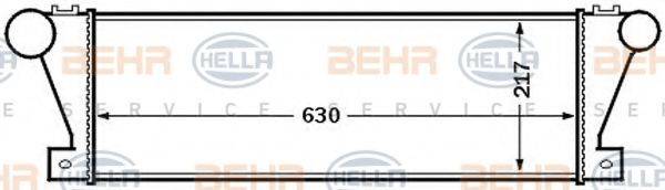 HELLA 8ML376727531 Інтеркулер