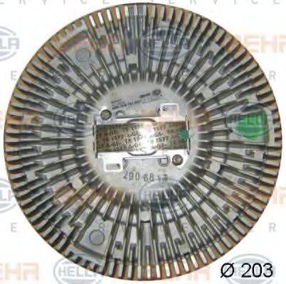 HELLA 8MV376731341 Зчеплення, вентилятор радіатора