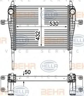 HELLA 8ML376751271 Інтеркулер