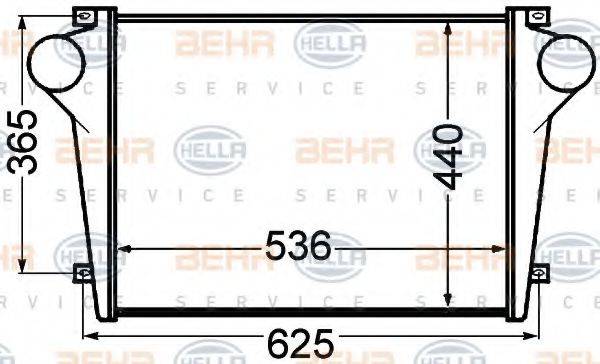 HELLA 8ML376776741 Інтеркулер