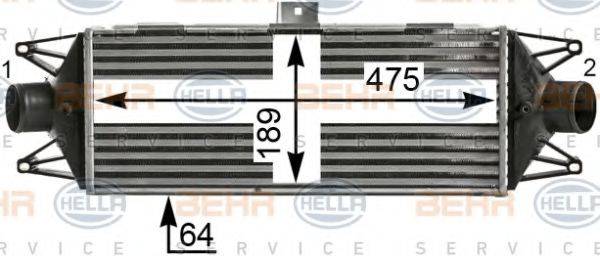 HELLA 8ML376900451 Інтеркулер