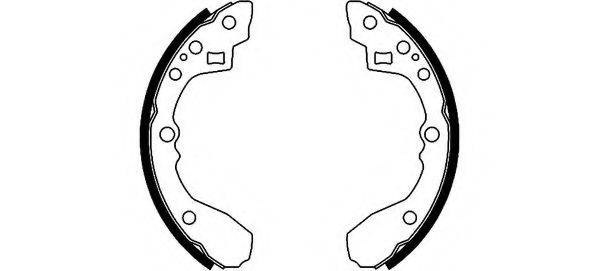 HELLA 8DB355002331 Комплект гальмівних колодок
