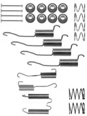 HELLA 8DZ355200501 Комплектуючі, гальмівна колодка