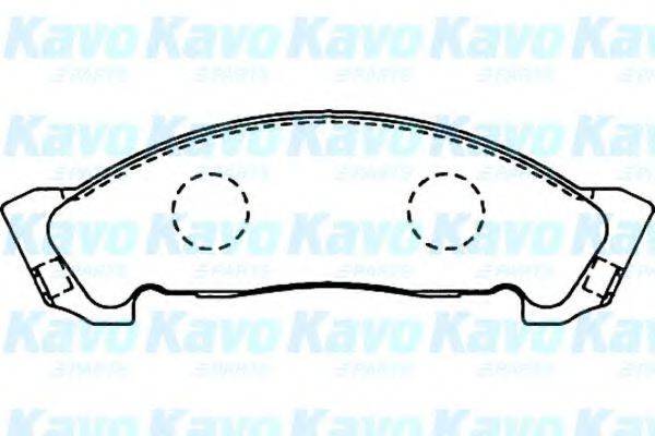 KAVO PARTS BP3508 Комплект гальмівних колодок, дискове гальмо