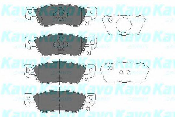 KAVO PARTS KBP3504 Комплект гальмівних колодок, дискове гальмо