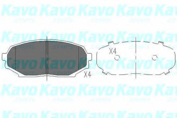 KAVO PARTS KBP3509 Комплект гальмівних колодок, дискове гальмо