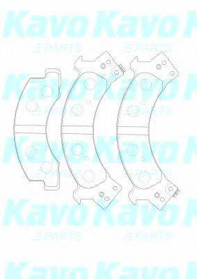 KAVO PARTS BP3518 Комплект гальмівних колодок, дискове гальмо