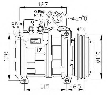 NRF 32459G Компресор, кондиціонер
