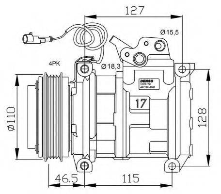 NRF 32552G Компресор, кондиціонер