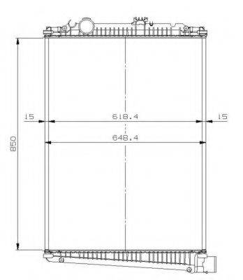 NRF 509616 Радіатор, охолодження двигуна