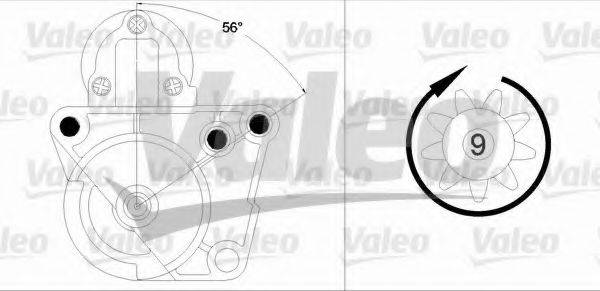 VALEO 458196 Стартер